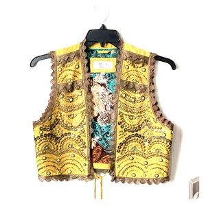 Tasha Pollizi Suede Leather Vest